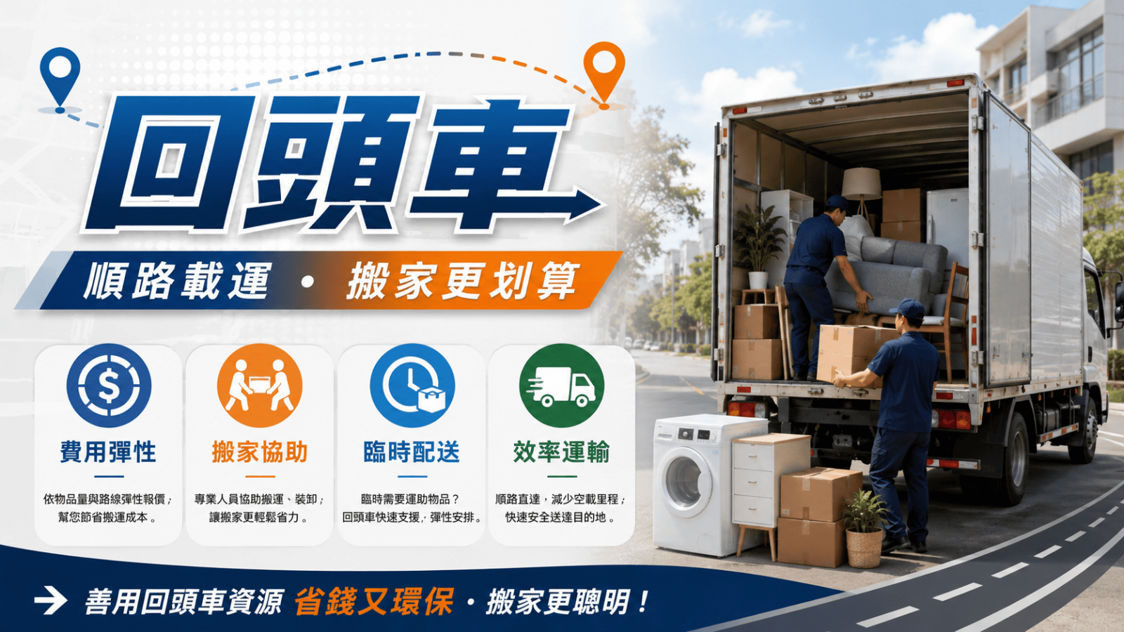 不過回頭車並不是單純比較價格而已，還需要考量配車時間、路線安排
